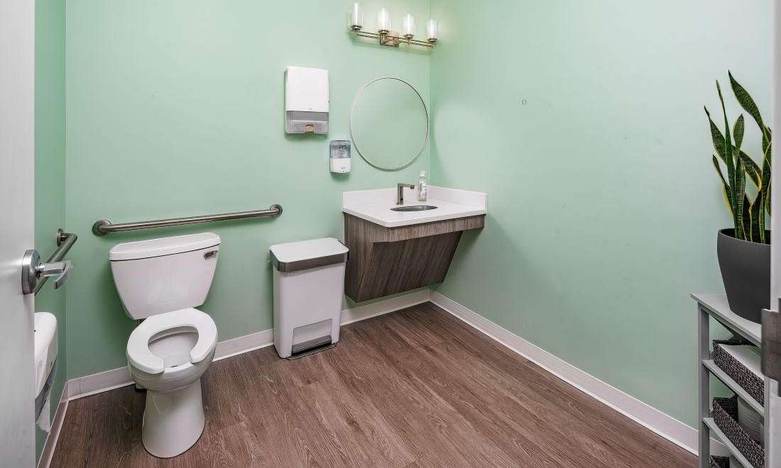 Bathroom in Dental Wellness of Charlotte
