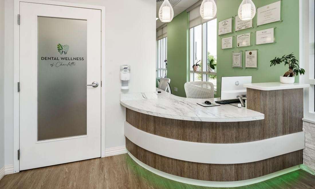 Front Desk of dental office near weddington