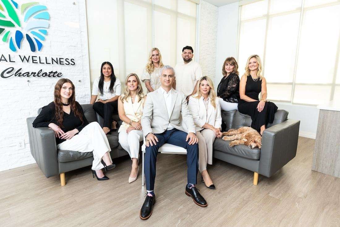 Dental Wellness of Charlotte team in the lobby, charlotte nc